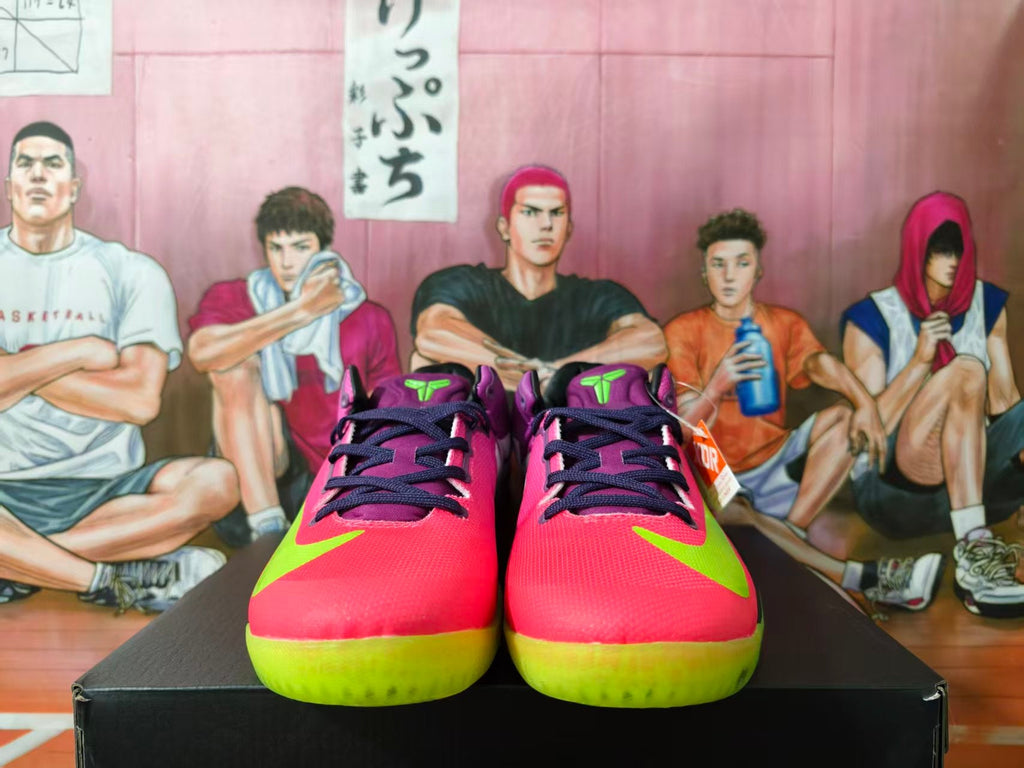 Nike Kobe 8 Basketball Shoes in Pink and Volt