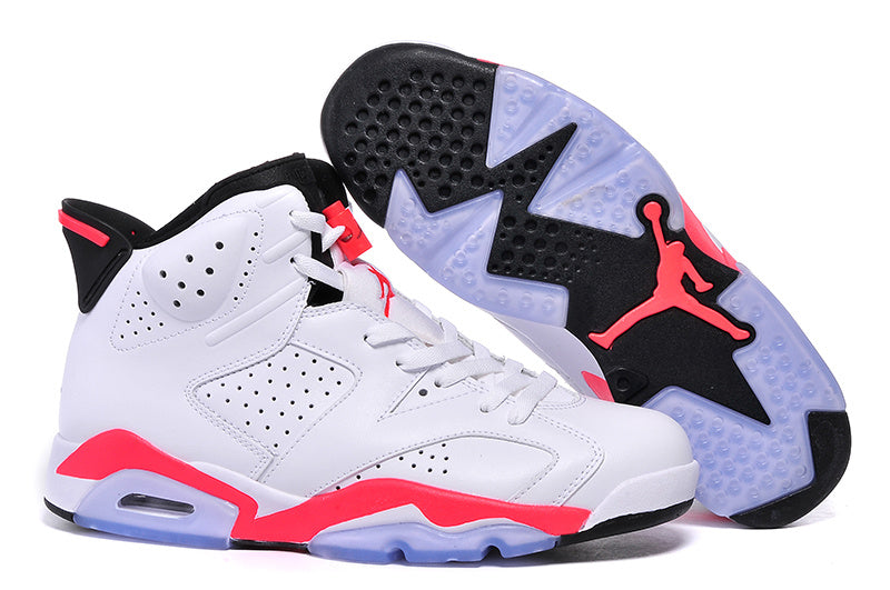 Jordan Air Jordan 6 High-Top Sneakers White Red 384664-123