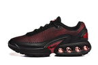 Nike Air Max Black and Red Running-Style Sneakers
