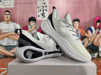 Li-Ning Basketball Shoes White Black Graffiti Style