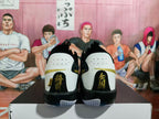 Nike White Black Gold Basketball Sneakers