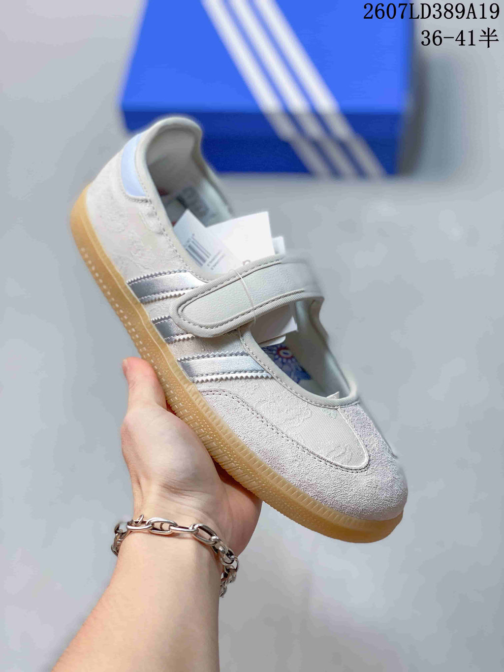 adidas Originals Samba Jane Mary Jane Sneakers White 2607LD389A19