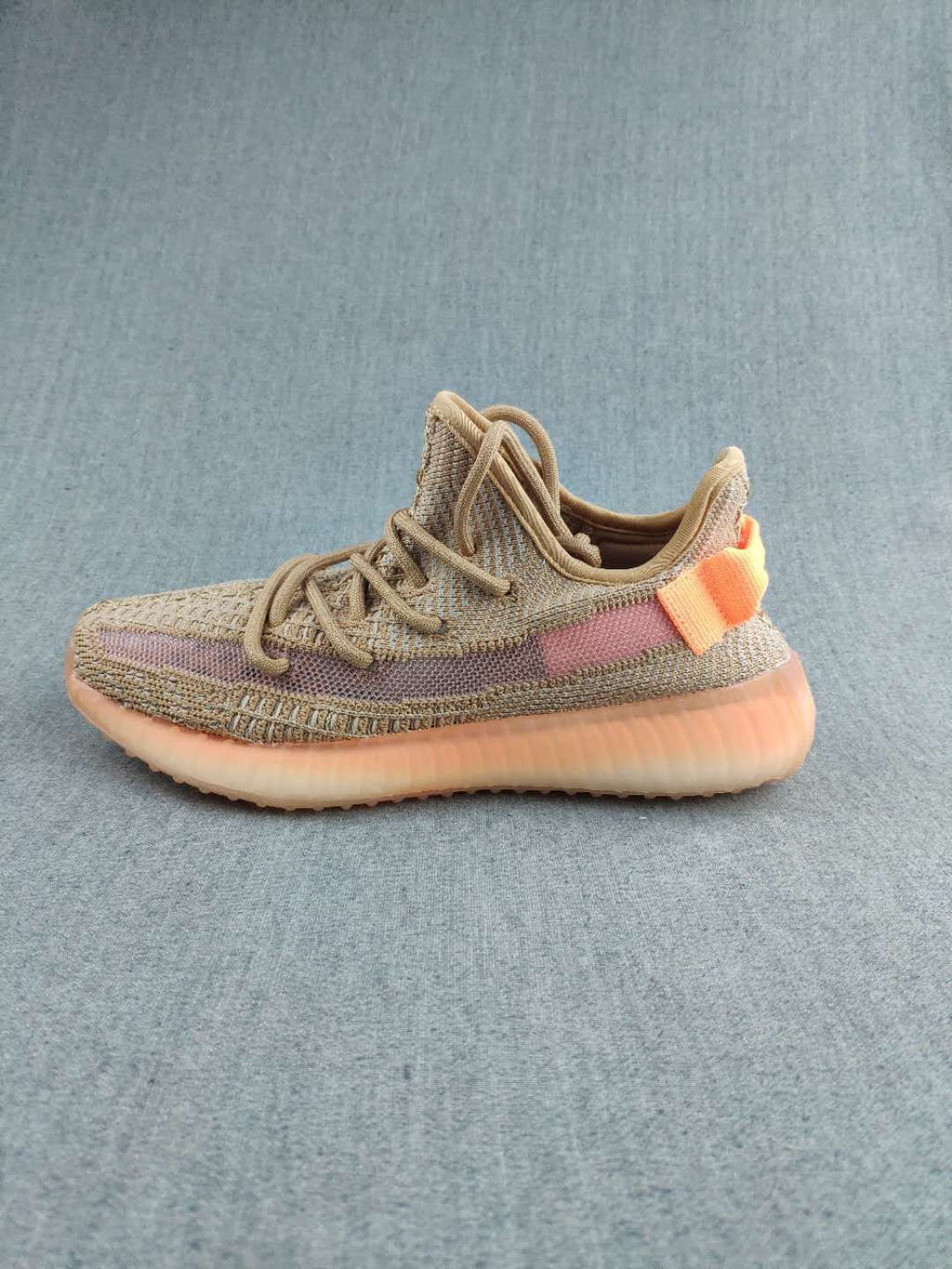 Yeezy 350 V2 Knit Sneakers Tan Mauve Orange