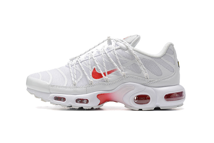 Nike Air Max Plus TN White and Red Sneakers