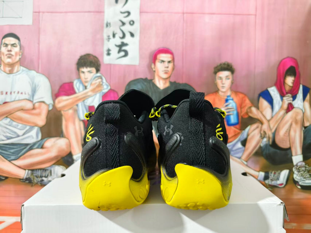 Under Armour Black and Yellow Basketball Sneakers