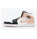 Jordan High-Top Sneakers Pink, Black and White