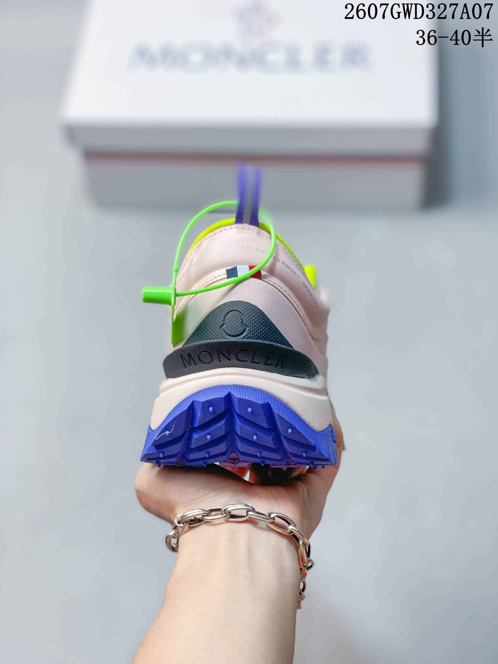 Moncler Grenoble Trailgrip Lite2 Sneakers Pink Blue 2607GWD327A07