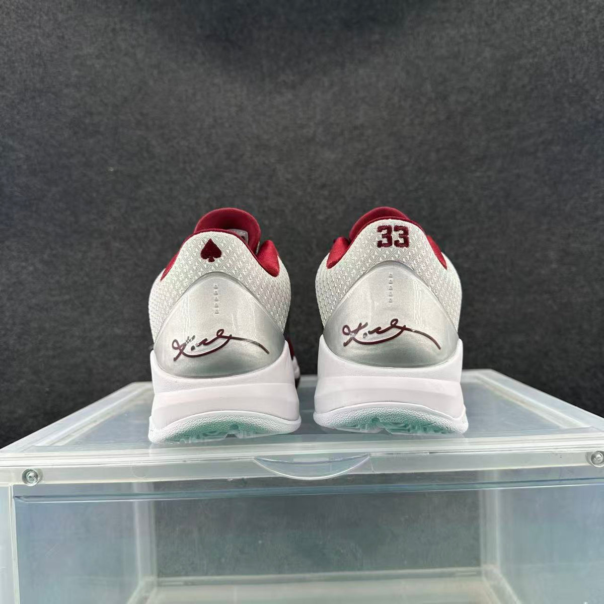 Nike Kobe 5 Protro Basketball Shoes Burgundy Silver