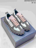Dior Squash Suede Sneakers Gray White Pink 2607HXD1822A12
