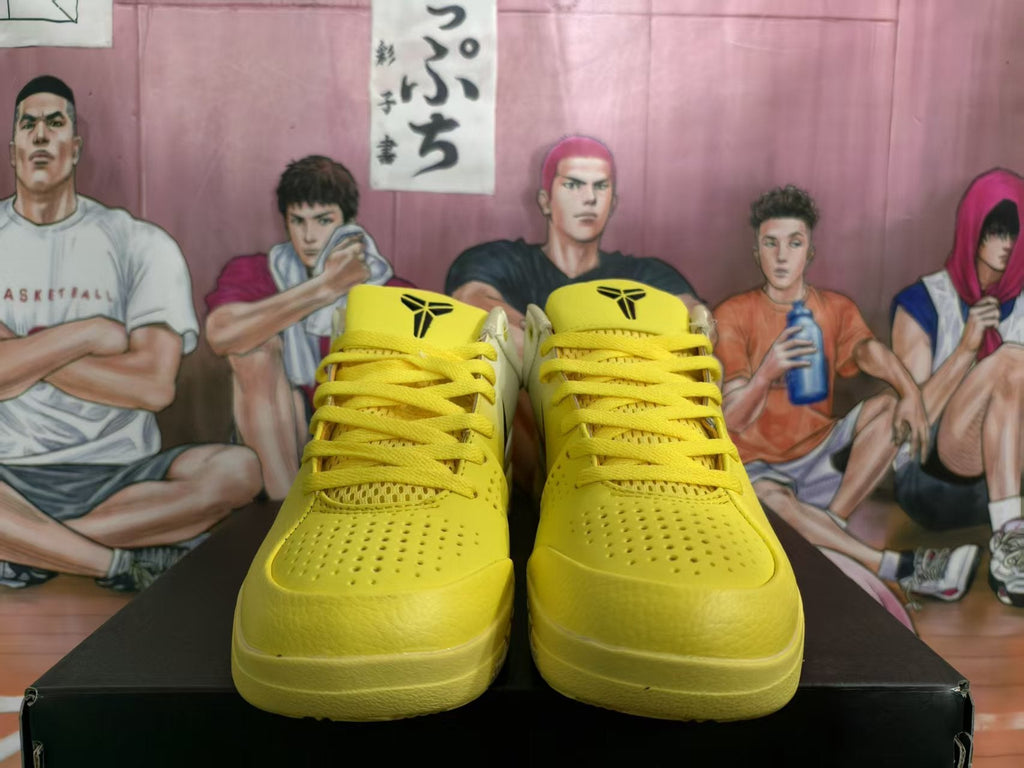 Nike Basketball Shoes Yellow and Black Kobe Style
