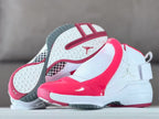 Jordan 19 White Red High-Top Sneakers