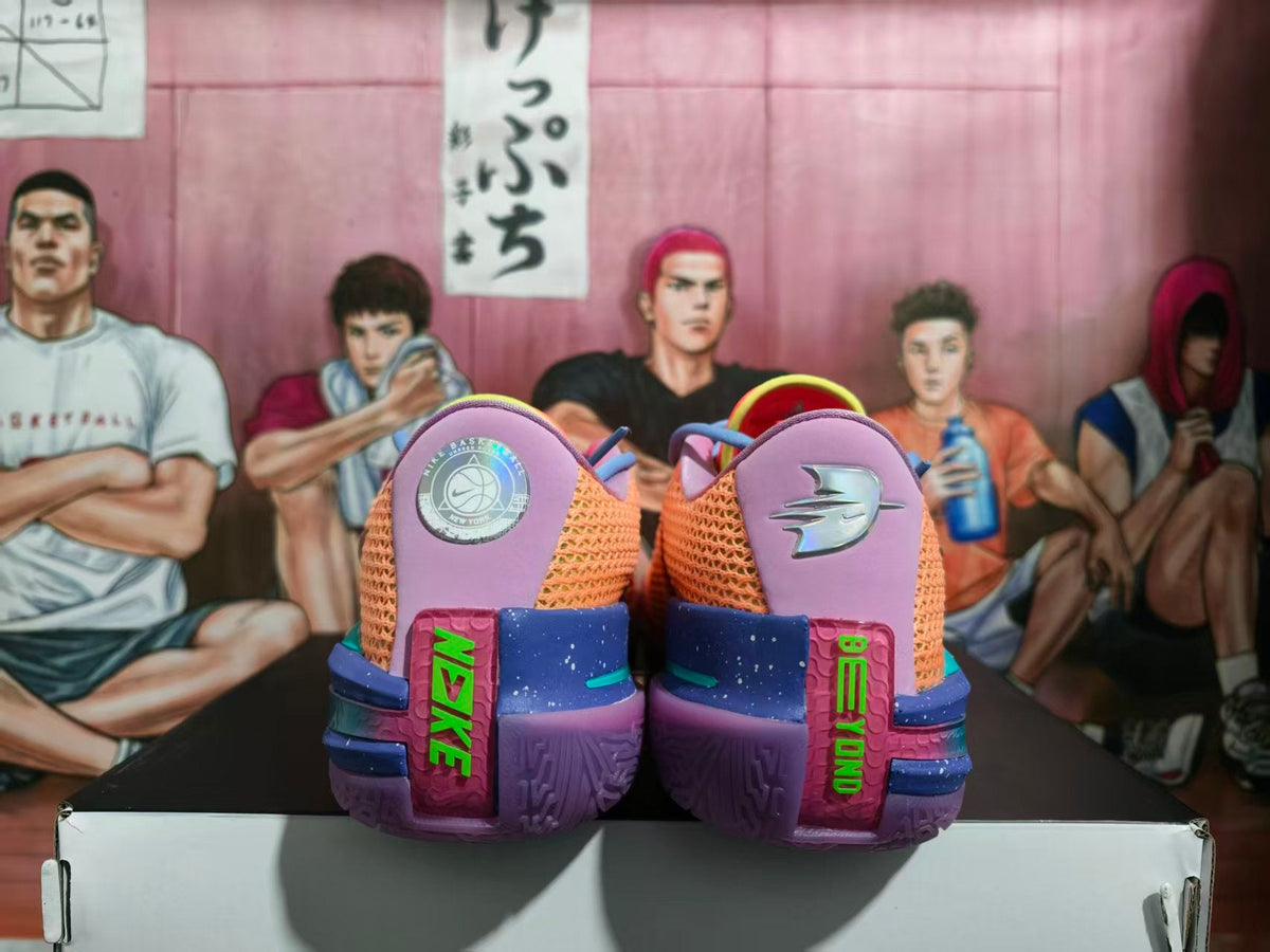 Nike Basketball Sneakers in Orange and Purple