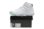Jordan Air Jordan 11 Retro High-Top Sneakers White and Blue