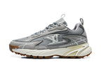 Louis Vuitton Grey Trail Sneakers with Gum Outsole