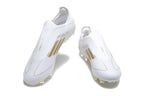 adidas F50 Laceless Soccer Cleats White Gold