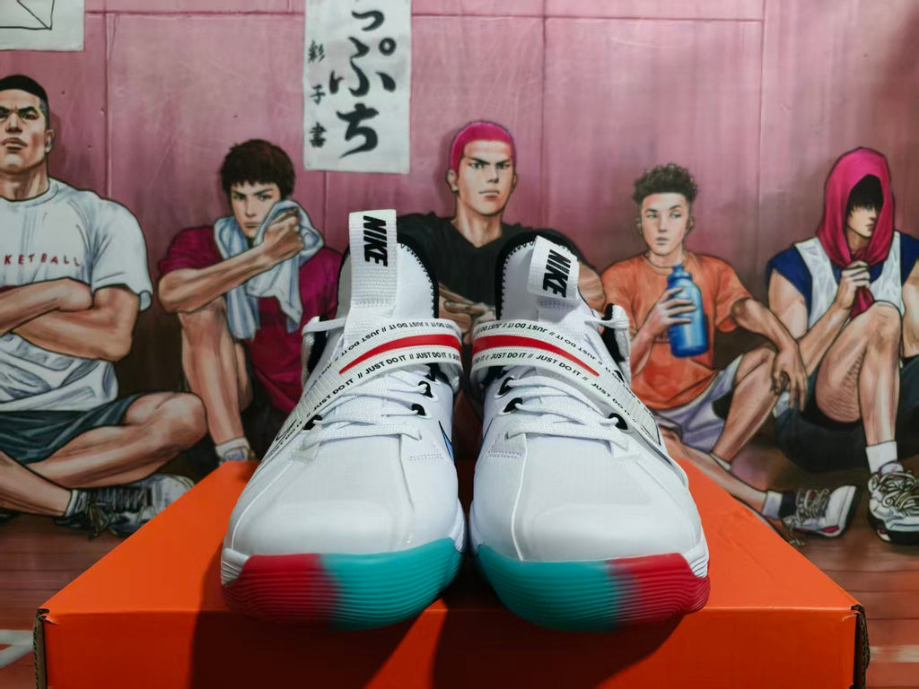 Nike Basketball Sneakers White Red Blue