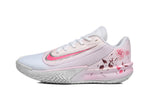 Nike Precision 7 Basketball Shoes in White and Pink