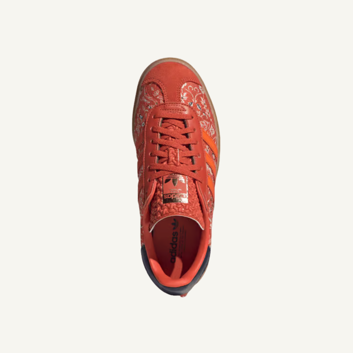 Adidas Originals Women's Orange/Red Gazelle Bold Sneakers, ID1425 (No Box)