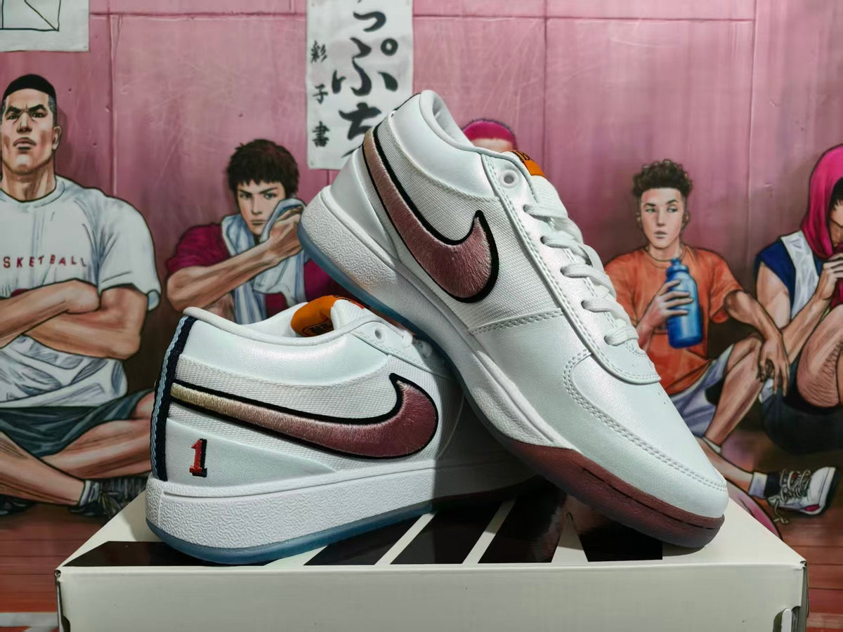 Nike Court Low-Top Sneakers White Burgundy
