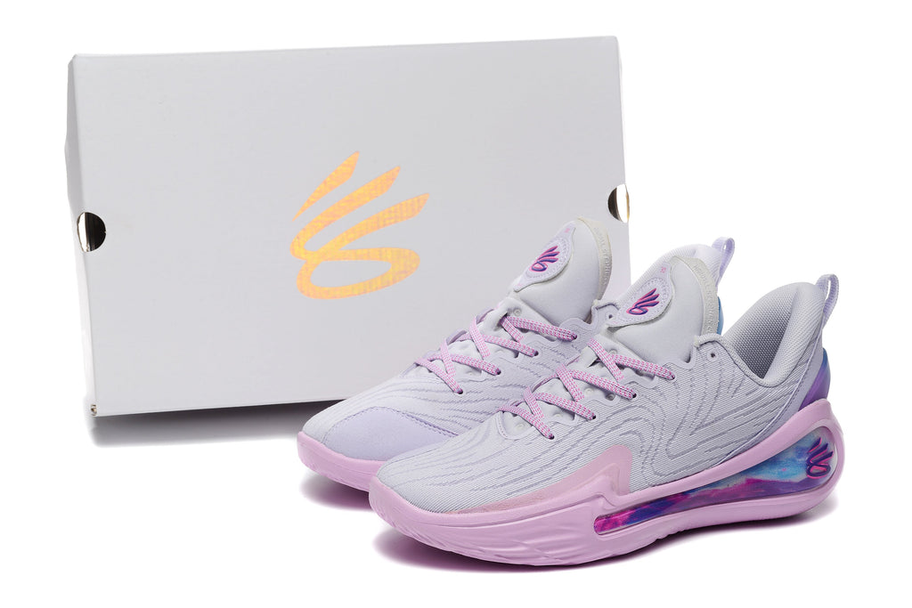 Nike KD 17 Basketball Shoes, Grey and Pink, Style 3027631-502
