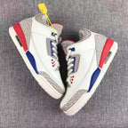 Jordan Air Jordan 3 Independence Day Sneakers White Red Blue