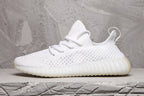Yeezy 350 V2 White Knit Sneakers