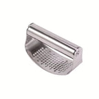 Stainless Steel Garlic Press Ring Manual Garlic Crusher and Mincer Kitchen Tool for Home Cooking