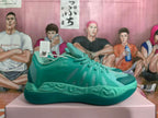Mint Green Basketball Sneakers