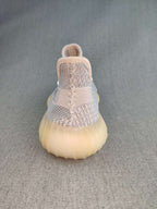 Yeezy 350 V2 Knit Sneakers Grey Pink Gum Sole