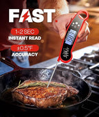 Digital Meat Thermometer Instant Read for Grilling BBQ Air Fryer Smoker Candy Making Kitchen Tool Quick Temperature Probe