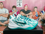 Nike Basketball Sneakers Lake Green and White