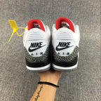 Jordan 3 White Cement Sneakers in White and Grey