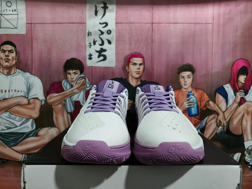 Nike Basketball Shoes White and Purple