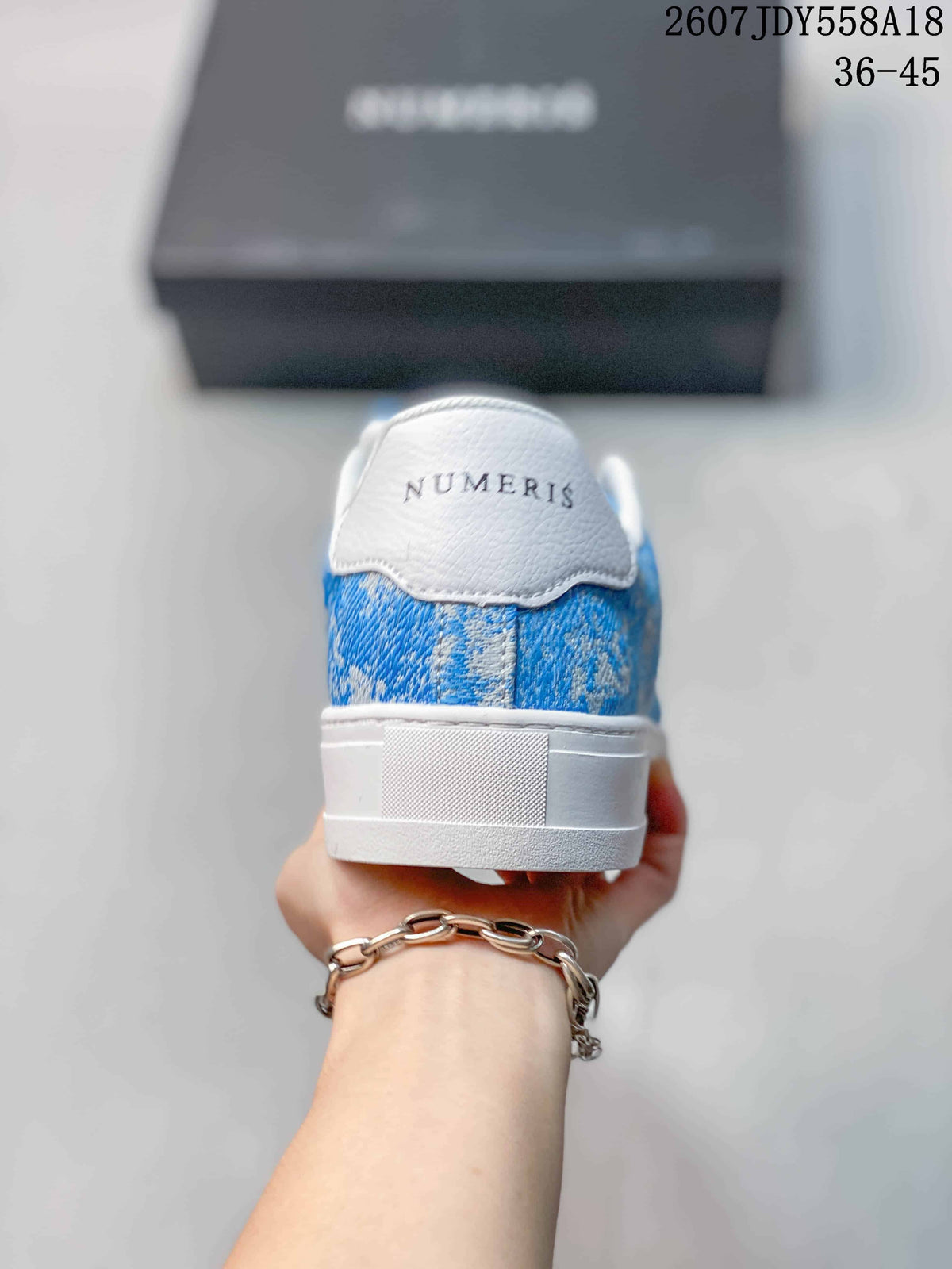NUMERIS Blue Low-Top Platform Sneakers 2607JDY558A18