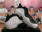 Nike Sneakers White Black Metallic Silver