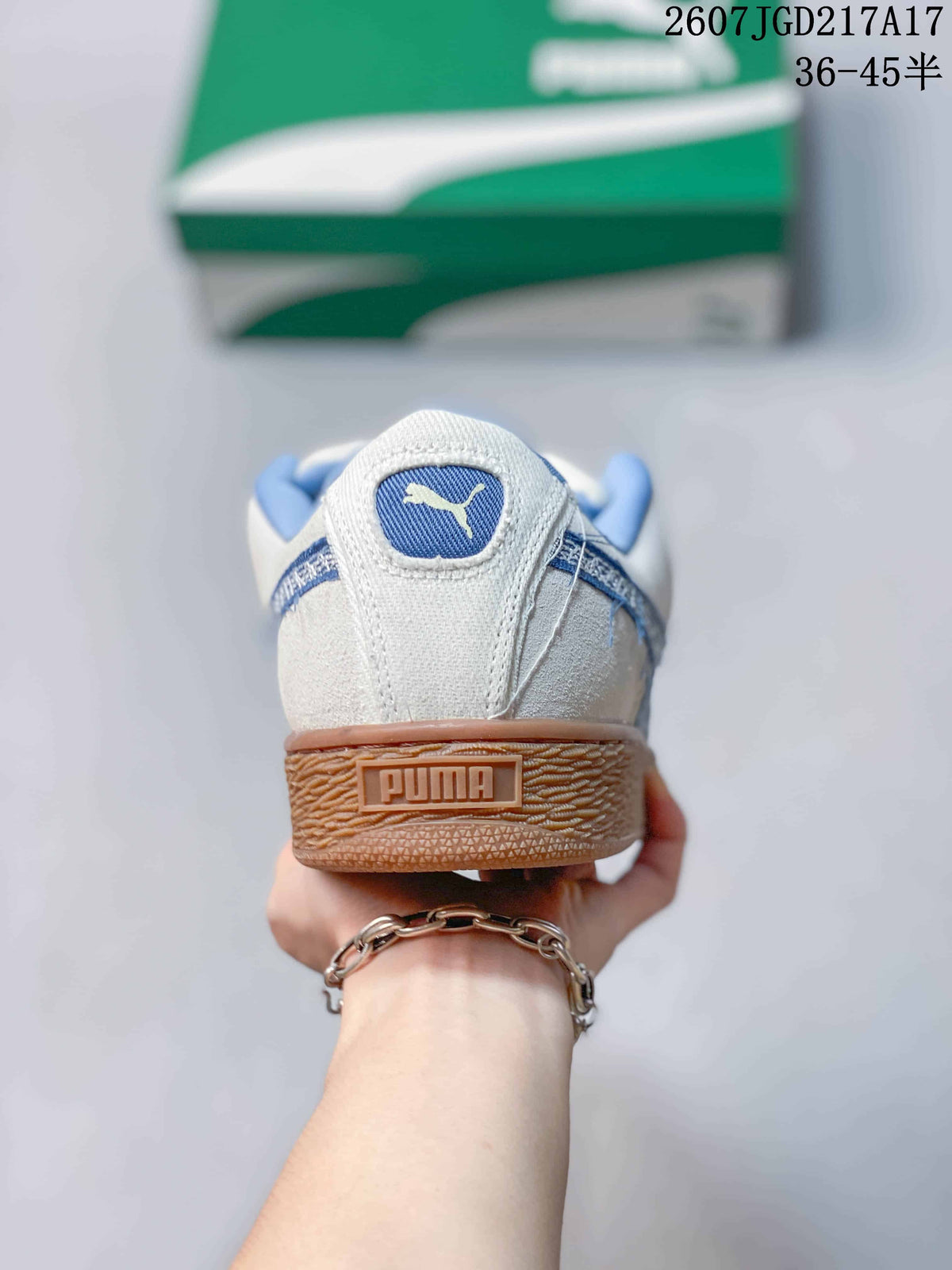 PUMA Suede XL Crush Sneakers White Blue Gum 2607JGD217A17