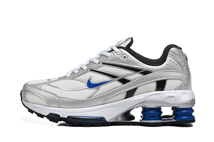 Nike Shox Ride 2 Silver and Blue Sneakers