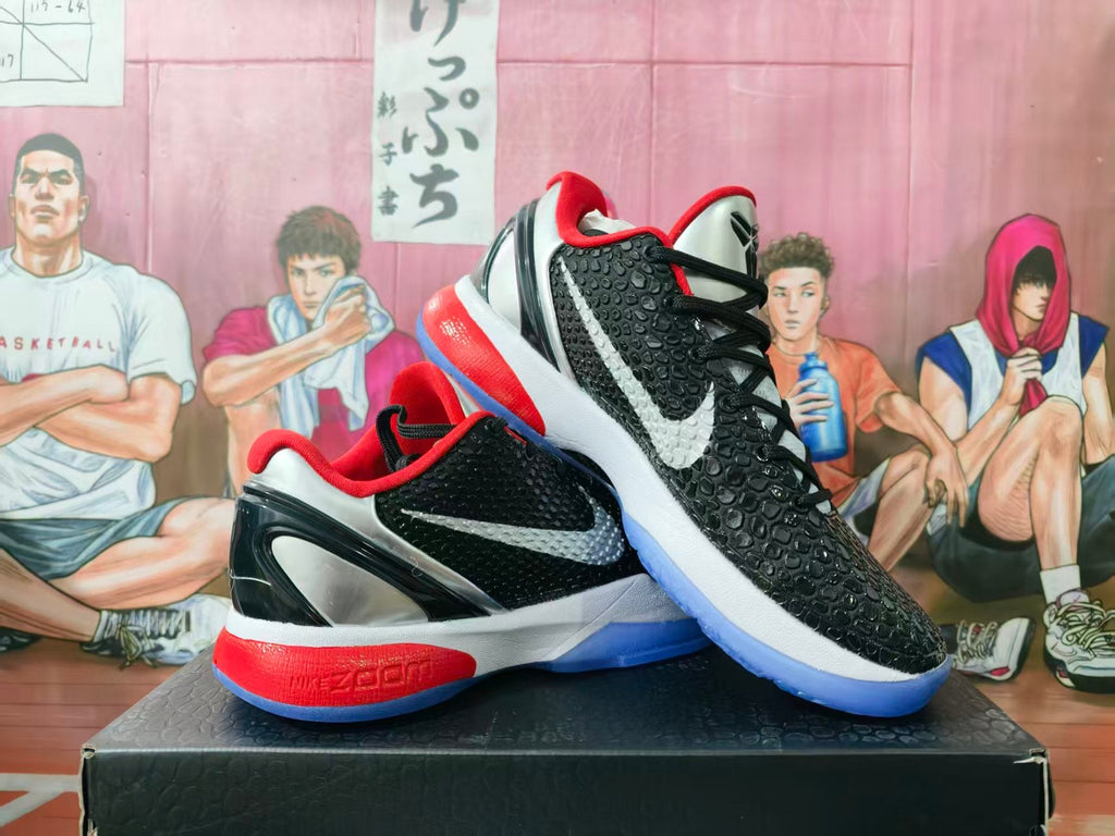 Nike Basketball Sneakers Black Red White Blue PE