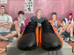 Black and Orange Basketball Sneakers