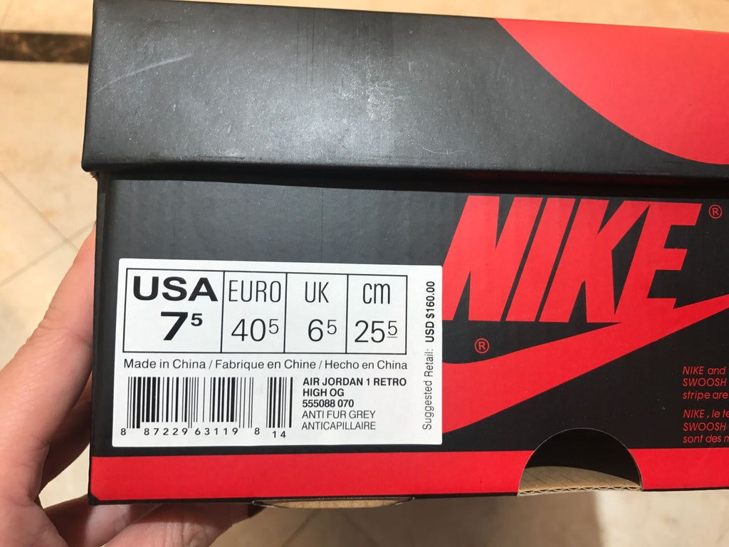 Jordan 1 High Grey Green Sneakers 555088-070