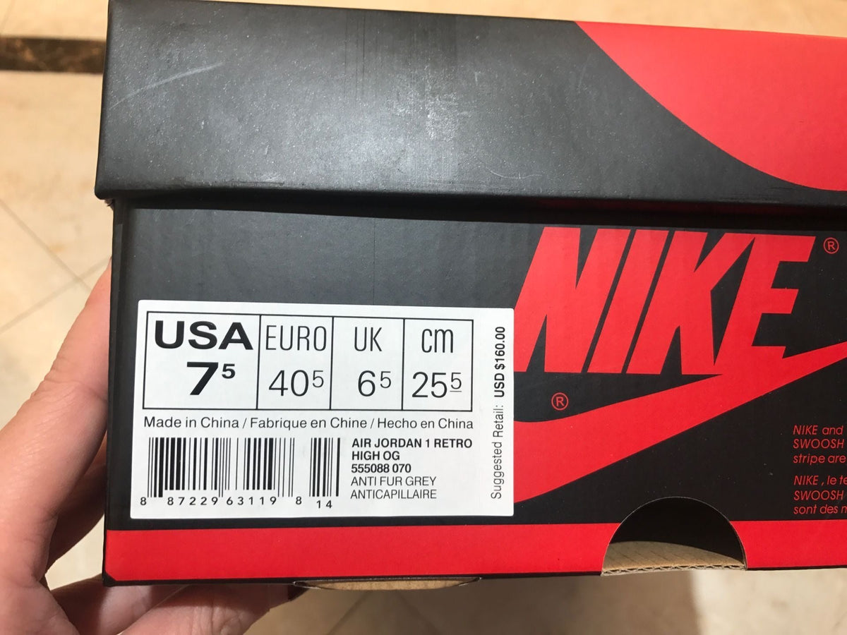 Jordan 1 High Grey Green Sneakers 555088-070