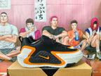 Nike Basketball Shoes Black Orange and White