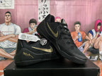 Nike Black and Gold Basketball Sneakers