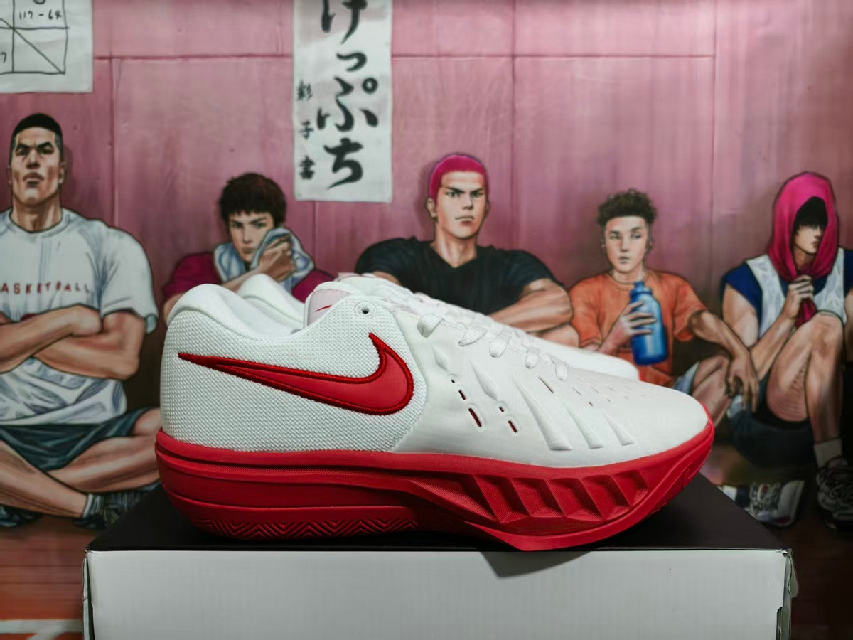 Nike LeBron 17 Low White and Red Basketball Shoes