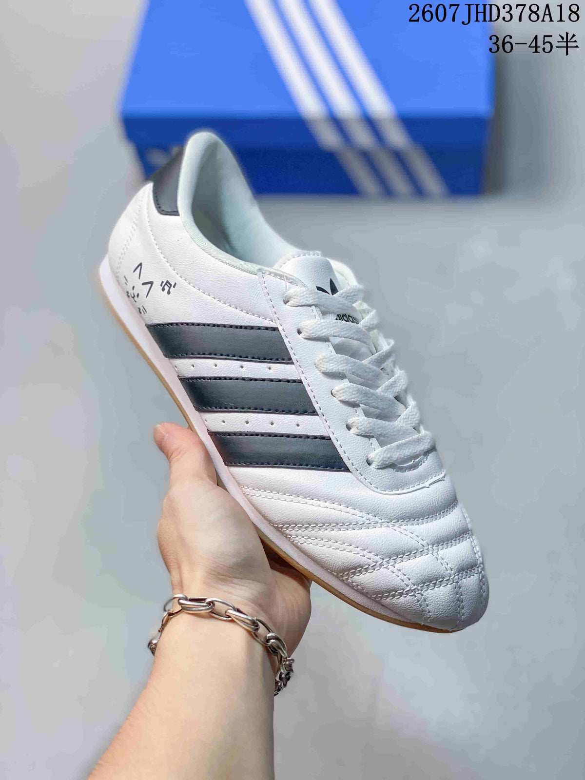 adidas Taekwondo SMIL-LS Sneakers White Black 2607JHD378A18