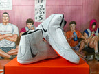 Nike Wrestling Sneakers White Gray Orange