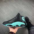 Jordan Air Jordan 13 Island Green Sneakers Black and Green