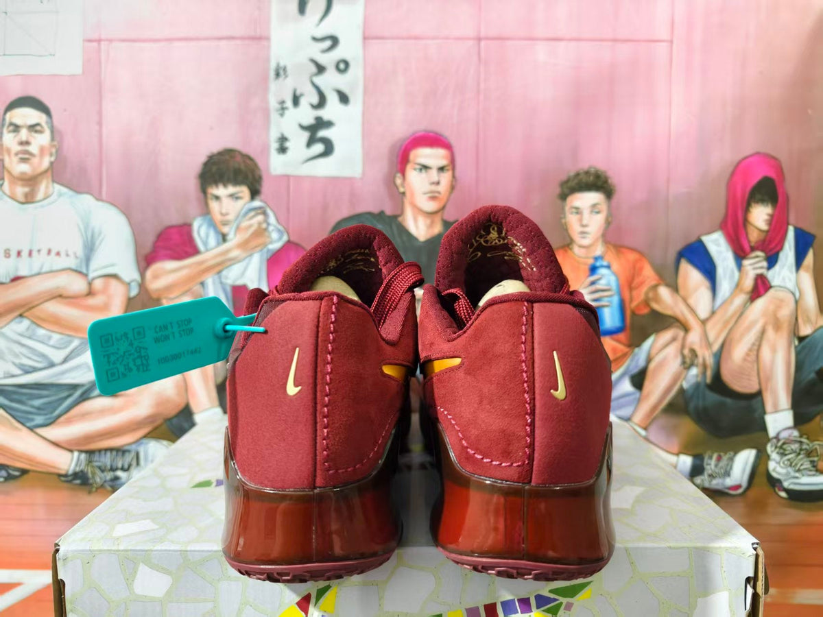 Nike LeBron 21 Basketball Shoes Burgundy Gold
