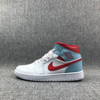 Jordan Air Jordan 1 Mid Ice Blue White Red 555112-104