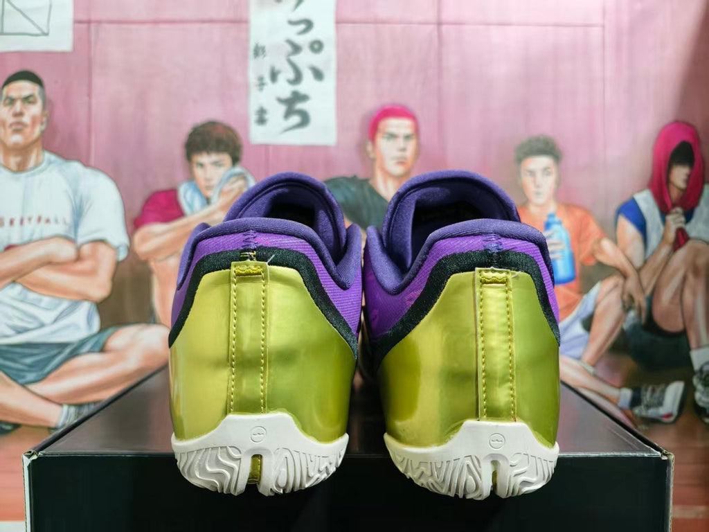 Nike Basketball Shoes Purple Gold Lakers Colorway